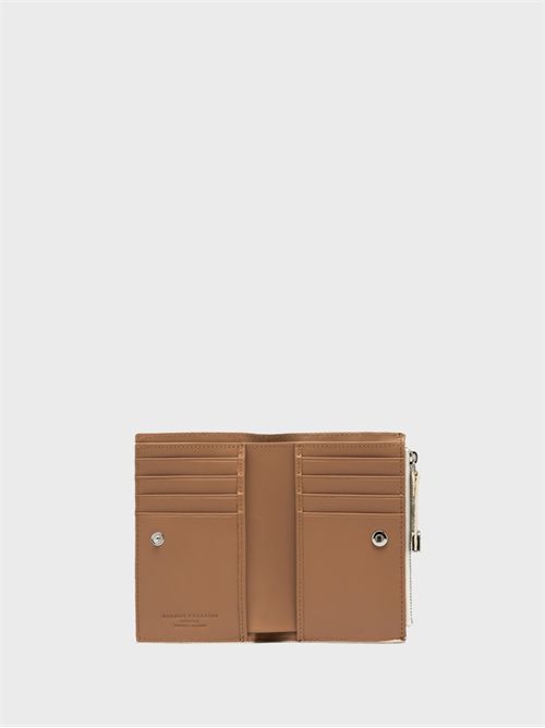 Small maxi grain leather wallet with zip GIANNI CHIARINI MARCELLA | PF6003TKLSABBIA